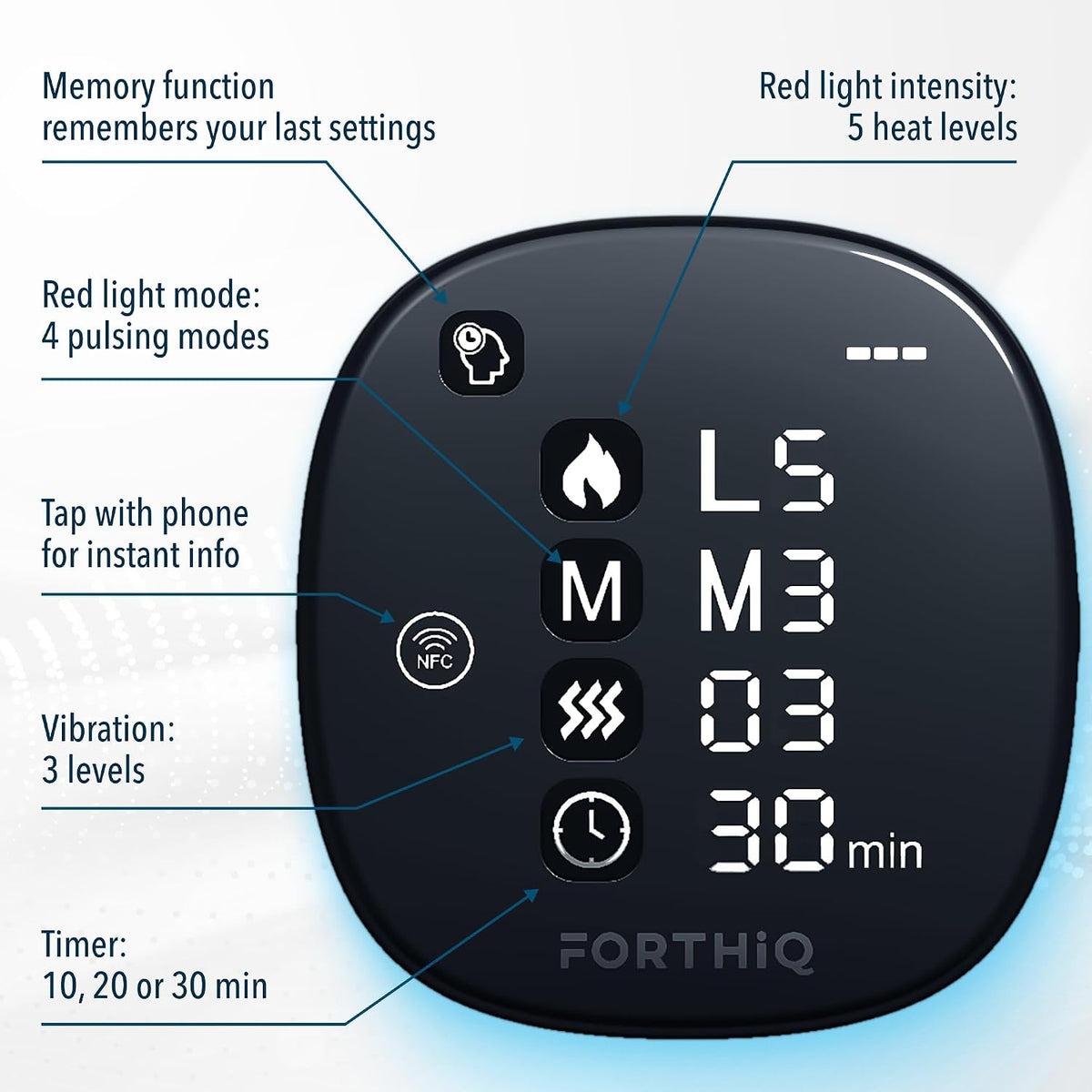 FORTHiQ Red+ Knee Massager