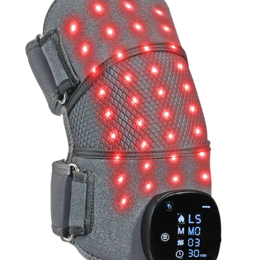 Knee Brace Massager Red+ with Heat, Red Light, and Vibration Therapy - FORTHiQ