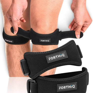 Patella Knee Support Brace with adjustable straps by FORTHiQ