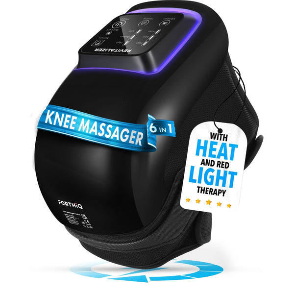 FORTHiQ Knee Massager Pro+ with heat and vibration therapy