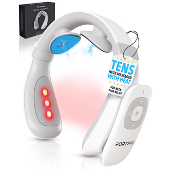FORTHiQ Neck Massager TENS with heat therapy for deep tissue relief